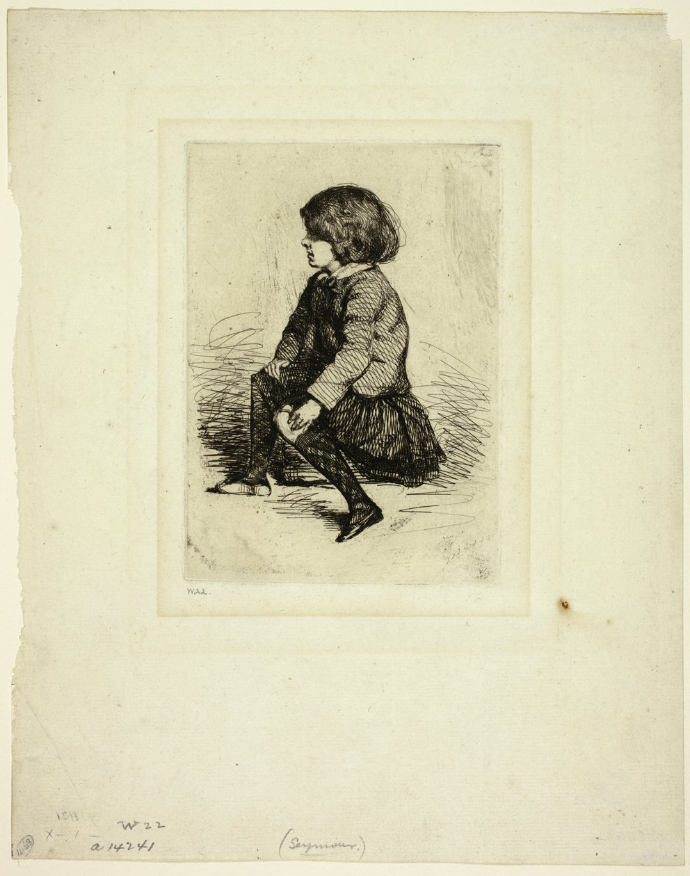 Seymour Haden, Jr, ül alkotó: James Abbott McNeill Whistler