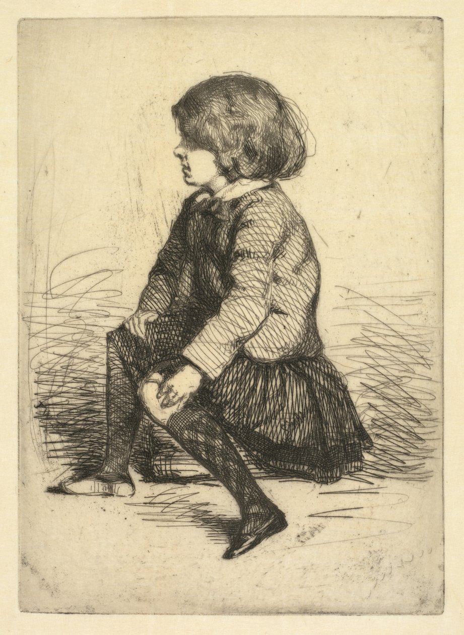 Seymour Haden Jr., ülő helyzetben alkotó: James McNeill Whistler