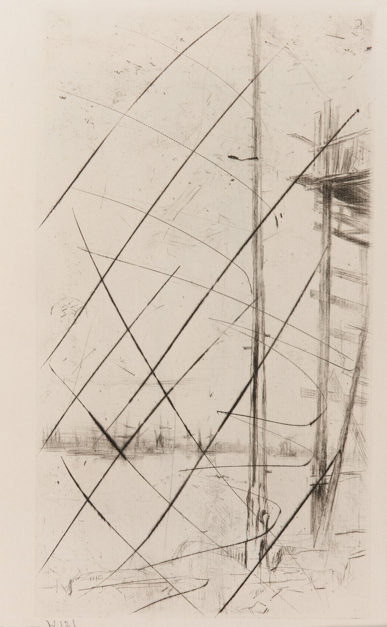 Hajóépítő gyár, Liverpool alkotó: James Abbott McNeill Whistler