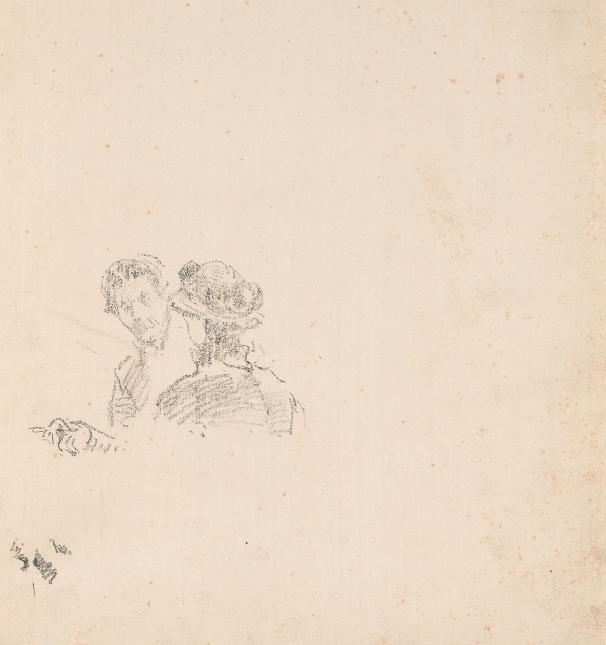 Vázlat: R. Birnie Philip kisasszonnyal. alkotó: James McNeill Whistler