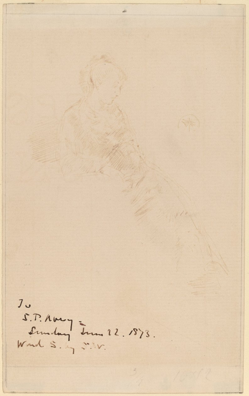 Maud vázlata alkotó: James Abbott McNeill Whistler