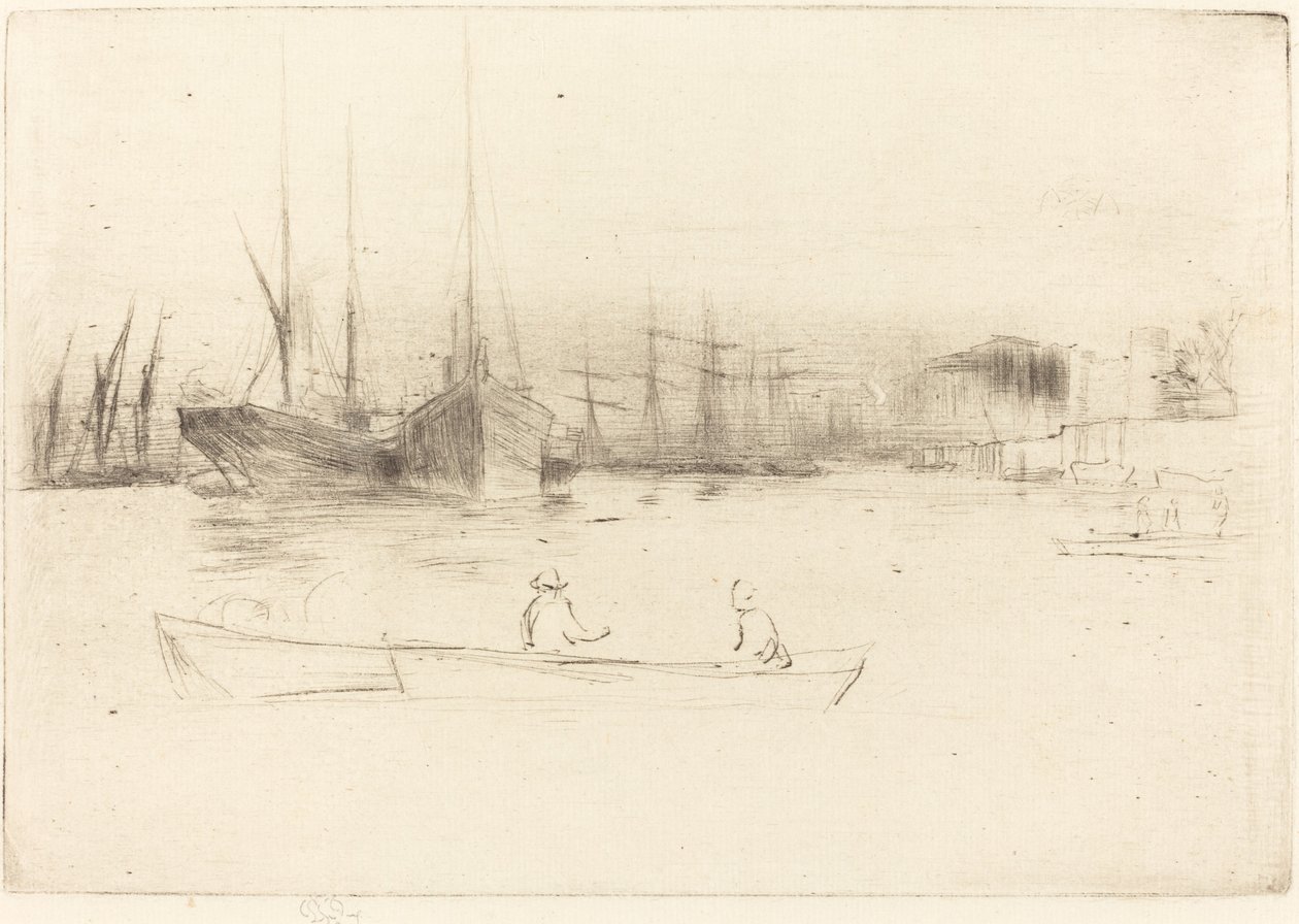 Gőzhajók a toronyról alkotó: James Abbott McNeill Whistler