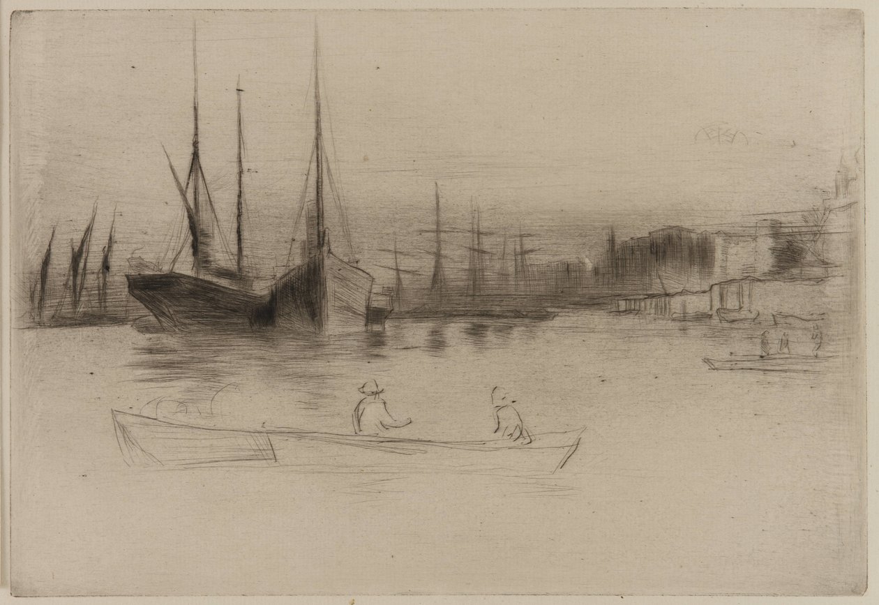 Gőzhajók a toronyról alkotó: James Abbott McNeill Whistler