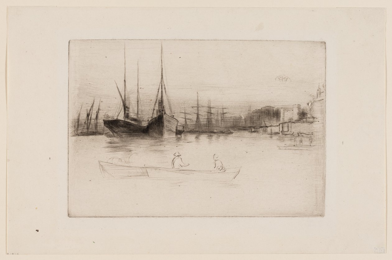 Gőzhajók a toronyról alkotó: James Abbott McNeill Whistler