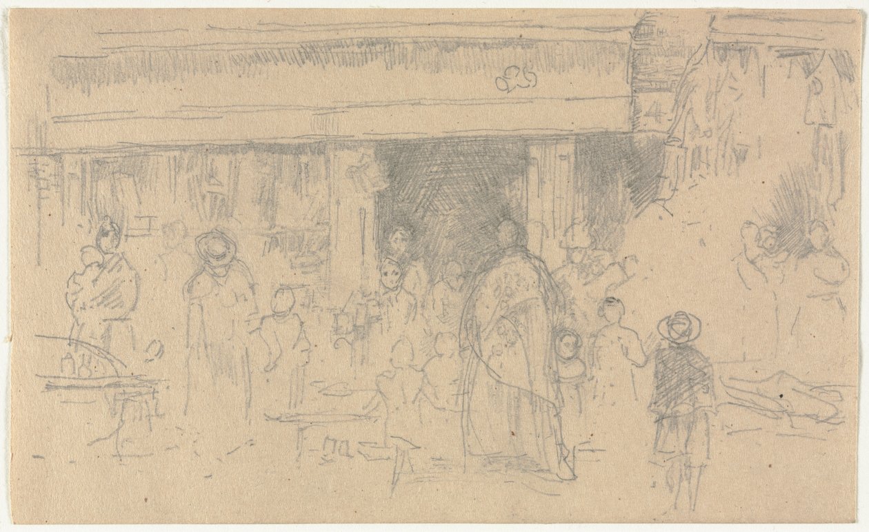 Utcai jelenet alkotó: James McNeill Whistler