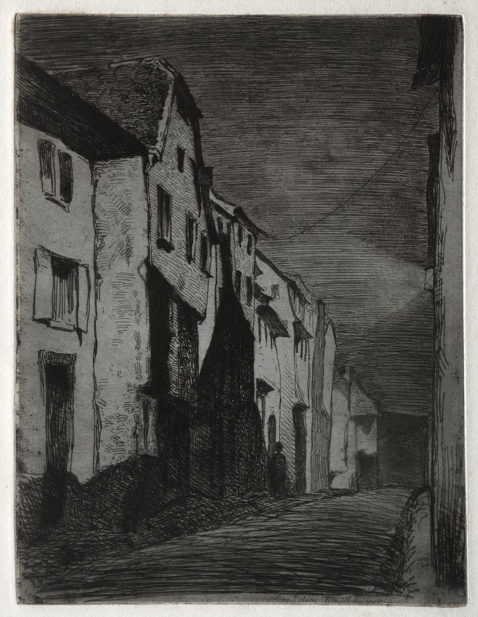 Utca Saverne-ben alkotó: James McNeill Whistler