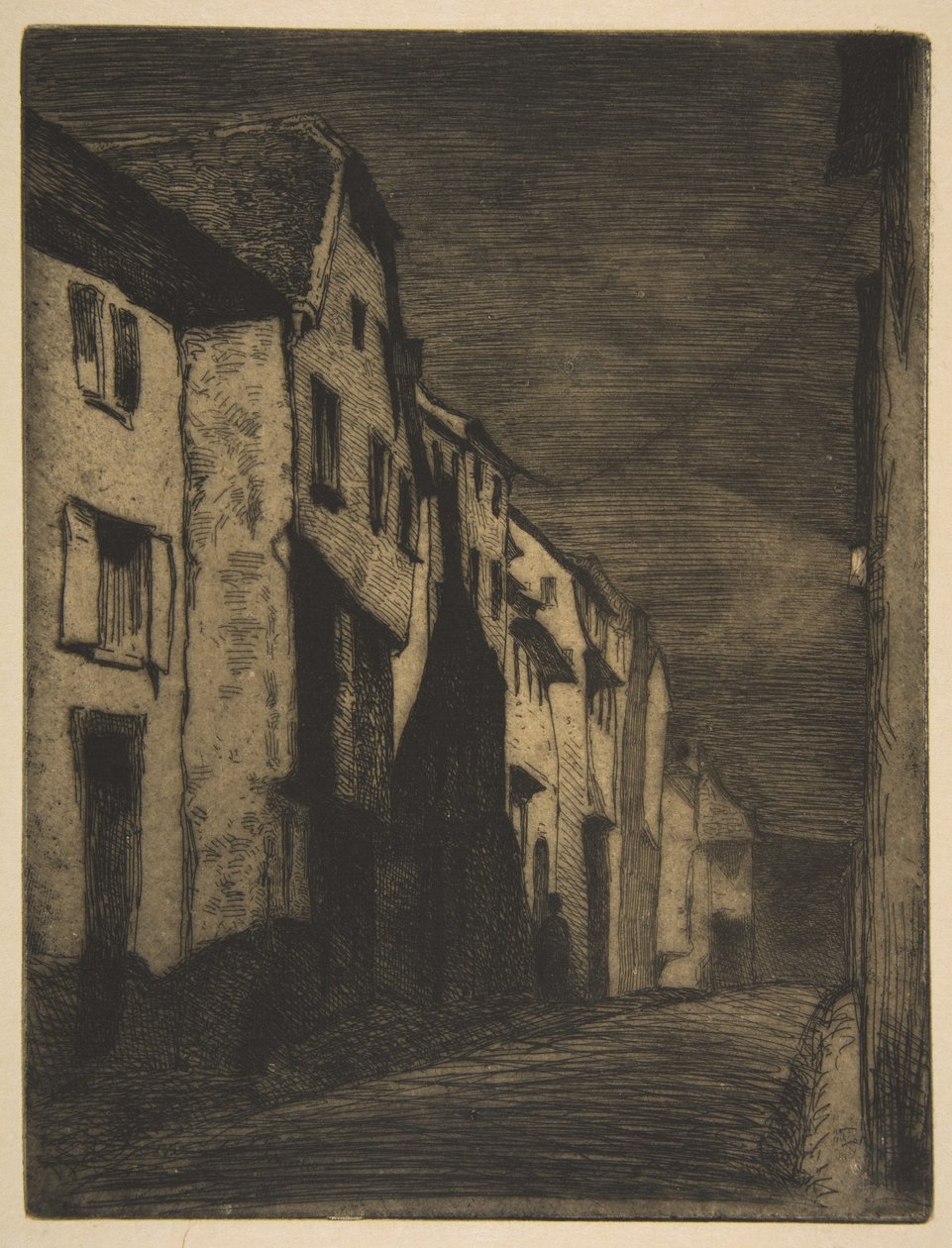 Utca Saverne-ben alkotó: James McNeill Whistler