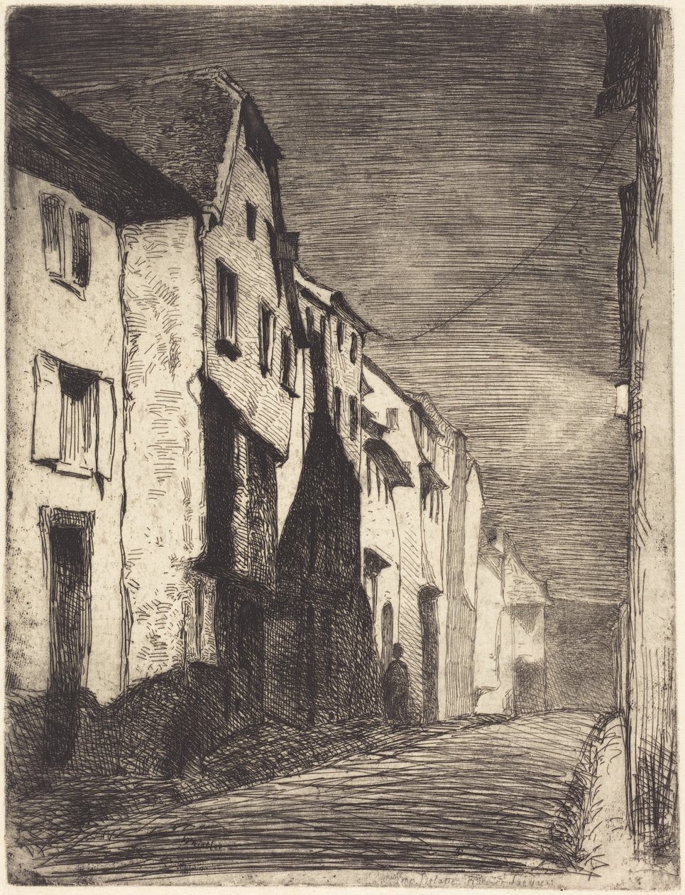 Utca Saverne-ban alkotó: James McNeill Whistler