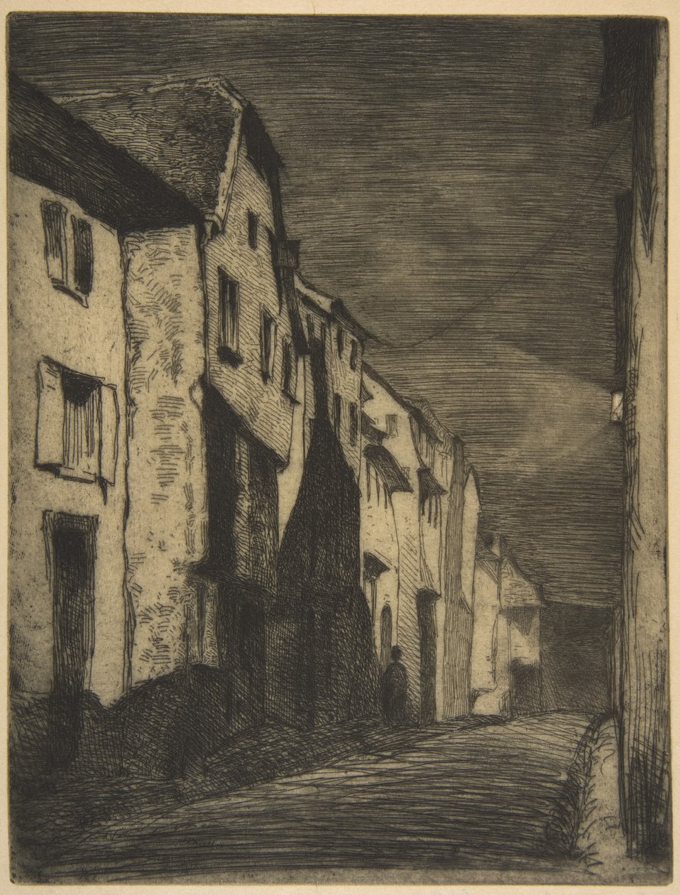 Utca Saverne-ben alkotó: James McNeill Whistler