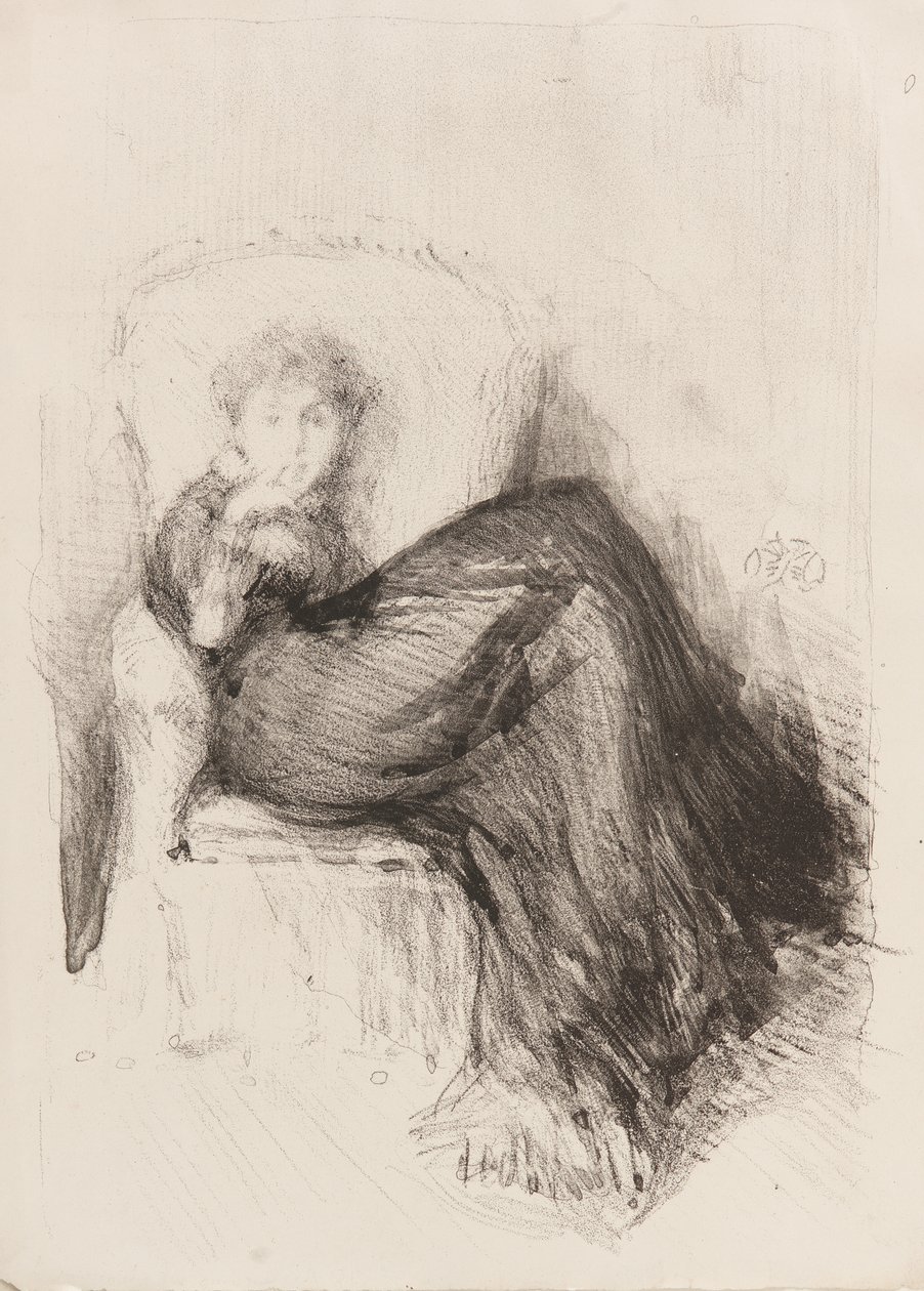 Tanulmány – Maude Seated alkotó: James Abbott McNeill Whistler