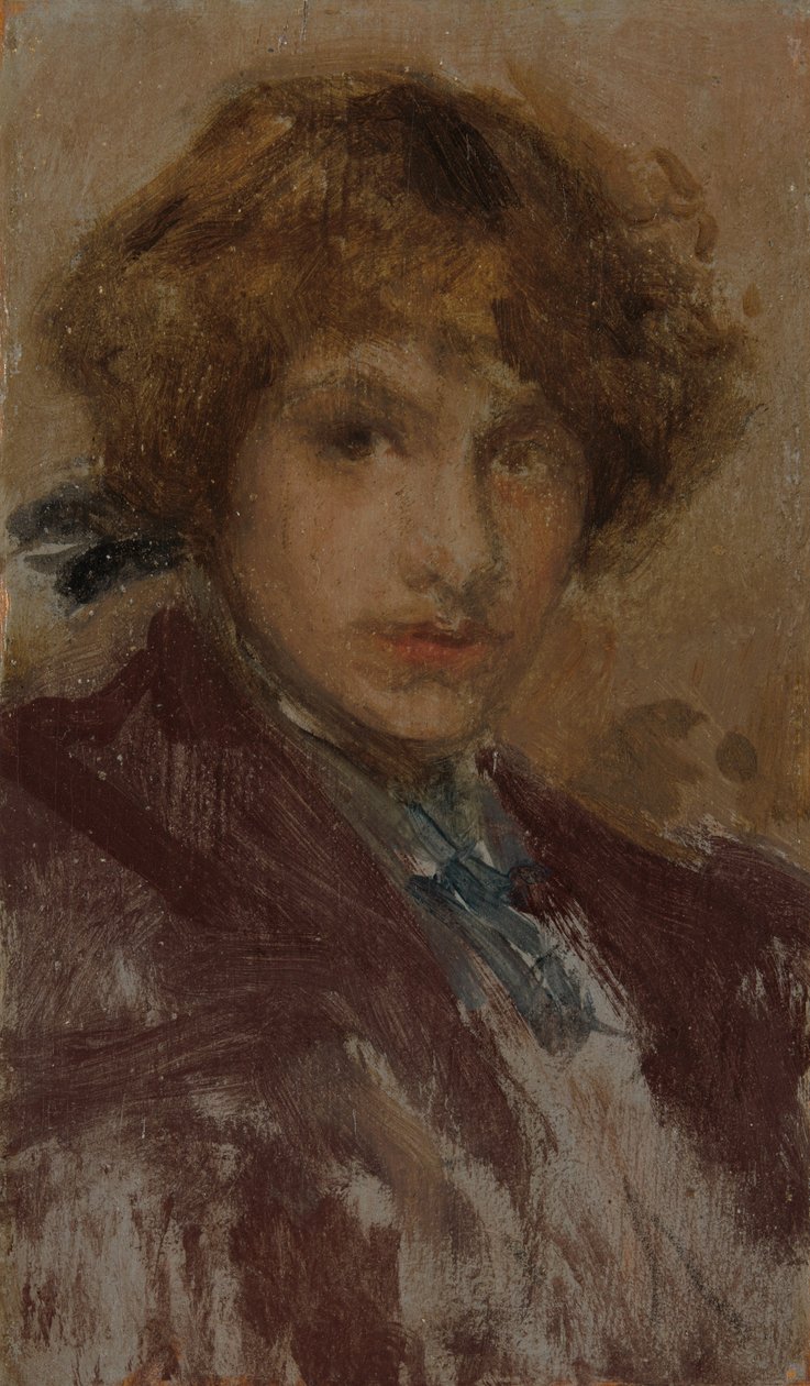 Tanulmány egy lány fejéről és válláról alkotó: James McNeill Whistler