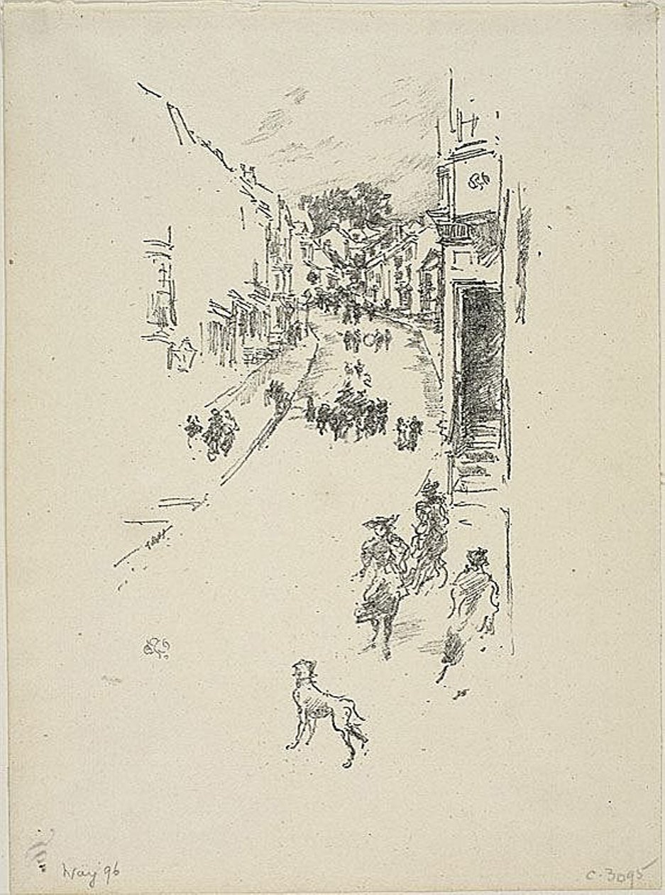 Vasárnap, Lyme Regis alkotó: James Abbott McNeill Whistler