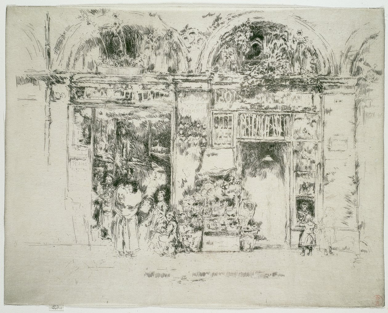 Napraforgó, St Germain piac, Párizs alkotó: James McNeill Whistler