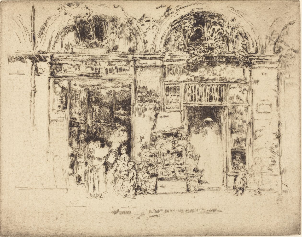 Napraforgók, Rue des Beaux-Arts alkotó: James Abbott McNeill Whistler