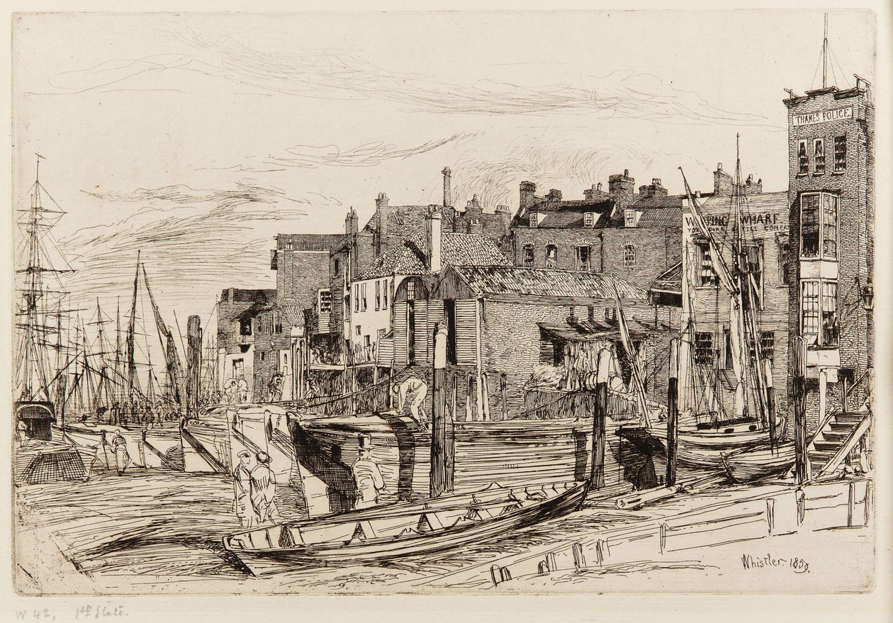 Temzei rendőrség alkotó: James Abbott McNeill Whistler