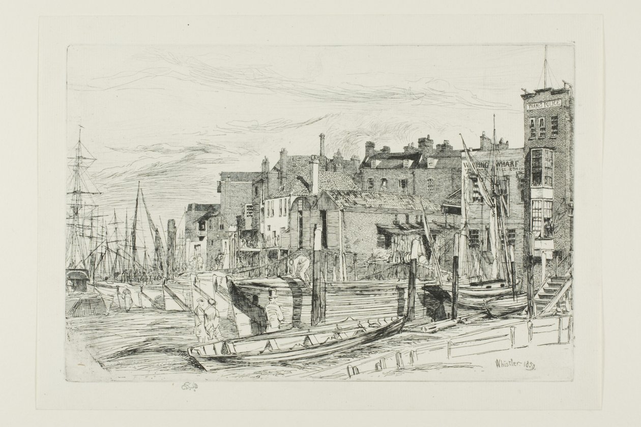 Temzei rendőrség alkotó: James Abbott McNeill Whistler
