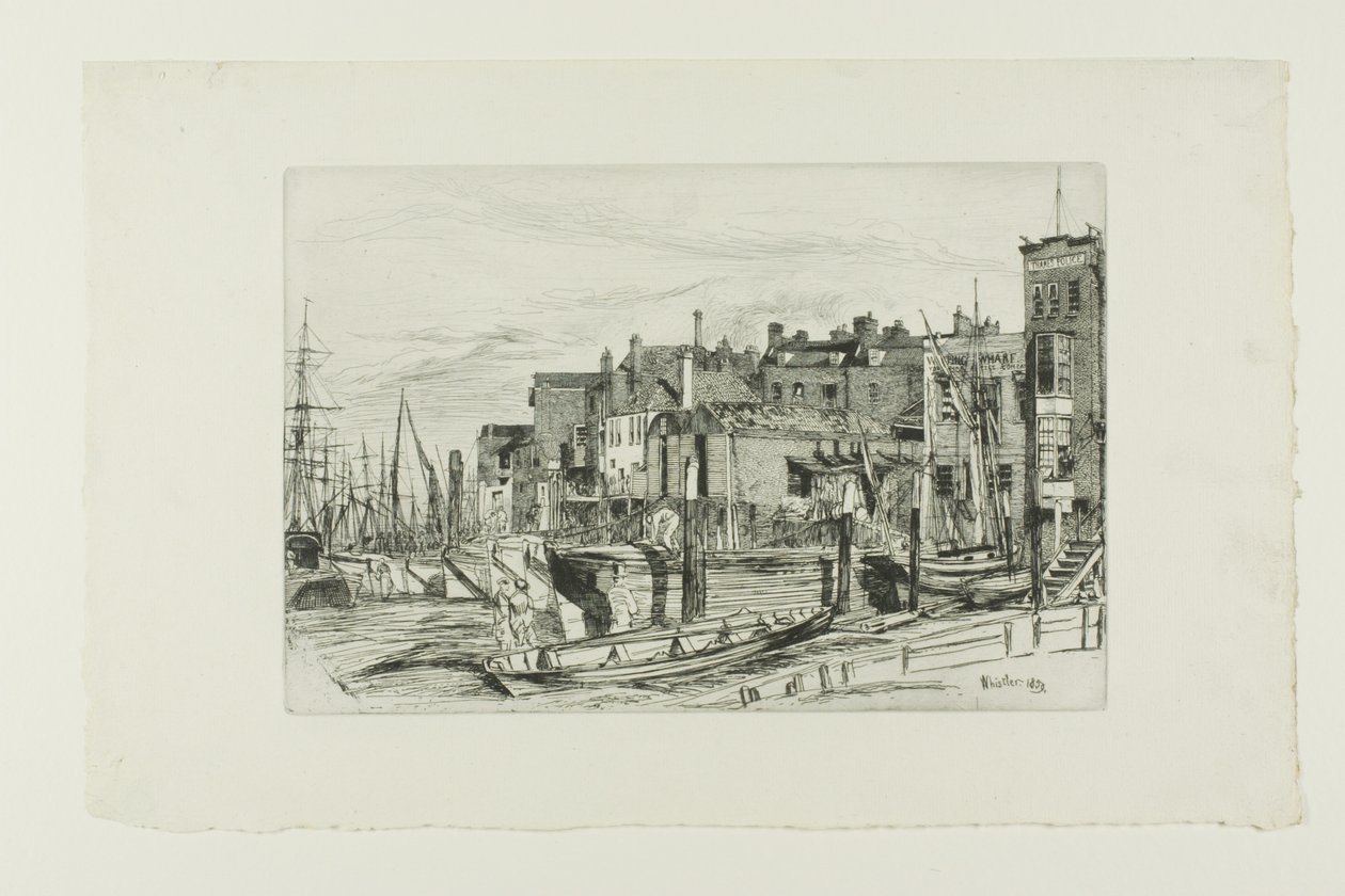 Temzei rendőrség alkotó: James Abbott McNeill Whistler