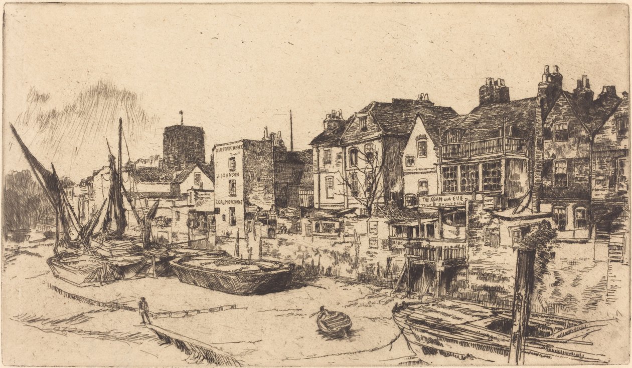 Az „Ádám és Éva”, Old Chelsea alkotó: James Abbott McNeill Whistler
