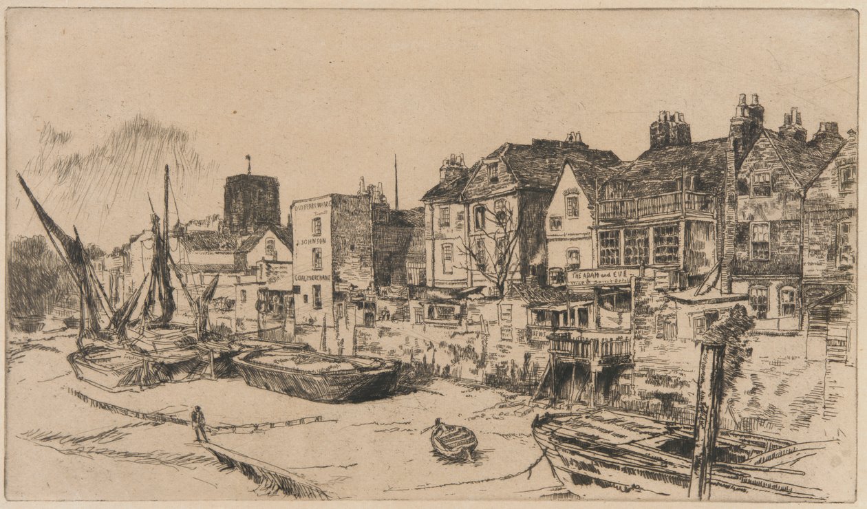 Az „Ádám és Éva”, Old Chelsea alkotó: James Abbott McNeill Whistler