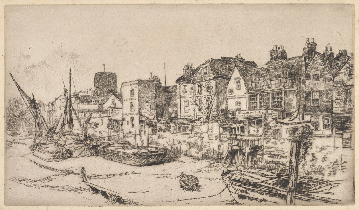 Az „Ádám és Éva”, Old Chelsea alkotó: James McNeill Whistler