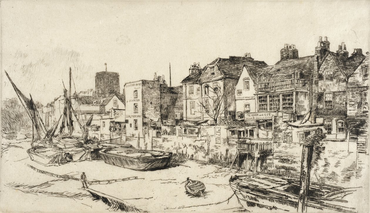 Az „Ádám és Éva”, Old Chelsea alkotó: James McNeill Whistler