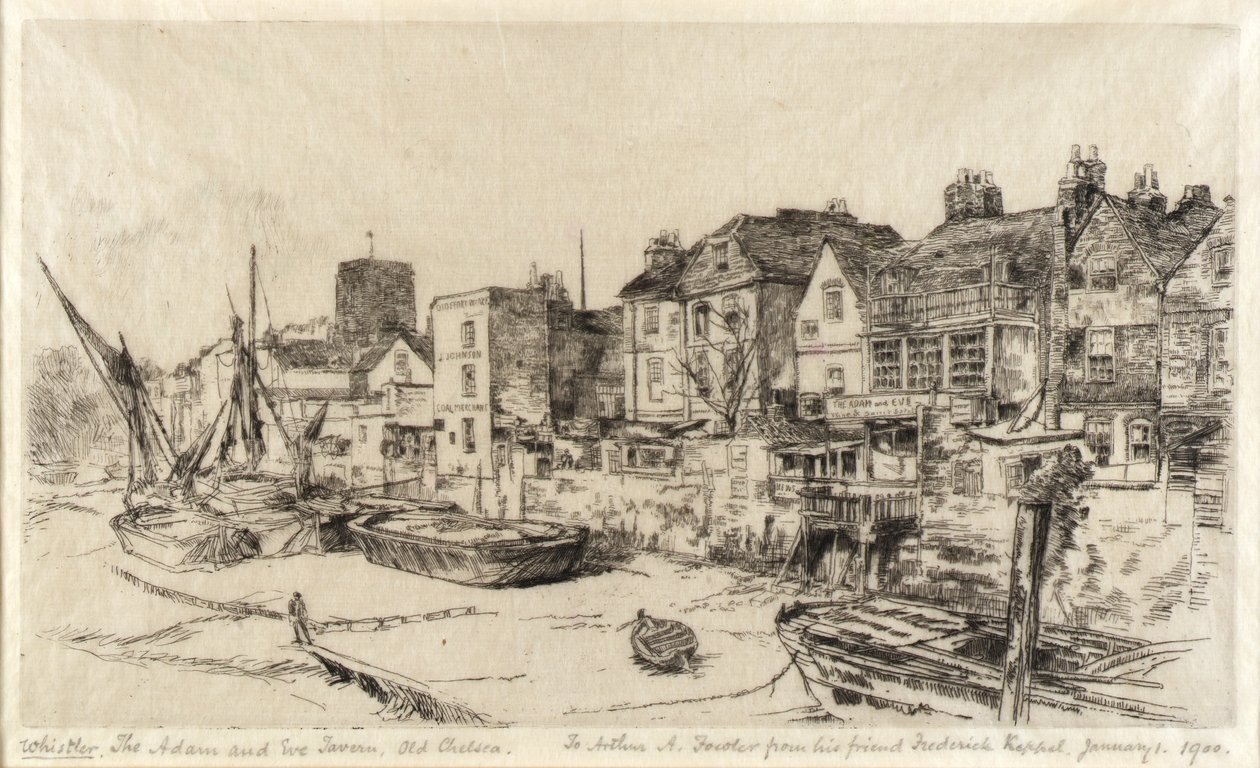 Ádám és Éva kocsma, Old Chelsea alkotó: James McNeill Whistler
