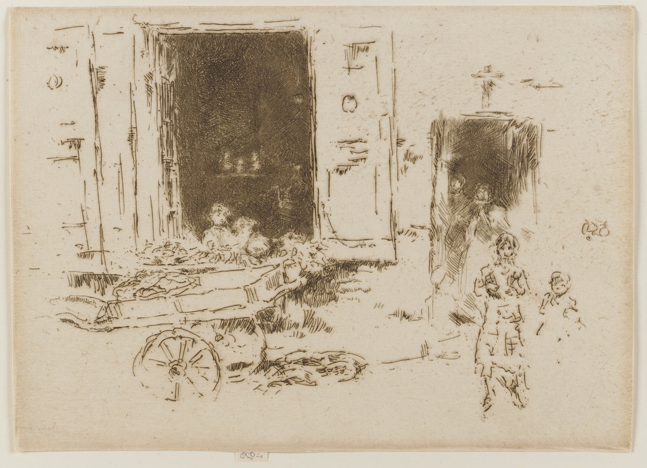 The Barrow - Marolles kerület, Brüsszel alkotó: James Abbott McNeill Whistler