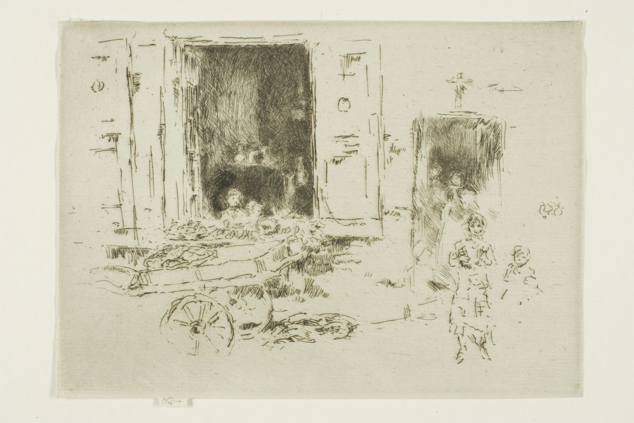 The Barrow - Marolles kerület, Brüsszel alkotó: James Abbott McNeill Whistler
