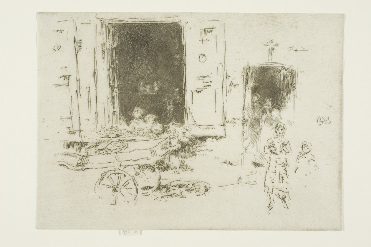The Barrow - Marolles kerület, Brüsszel alkotó: James Abbott McNeill Whistler