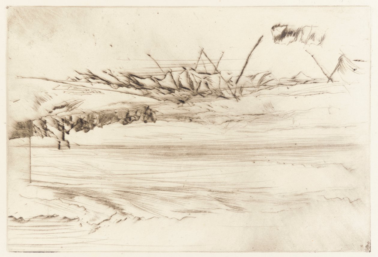 The Beach, Hastings alkotó: James Abbott McNeill Whistler