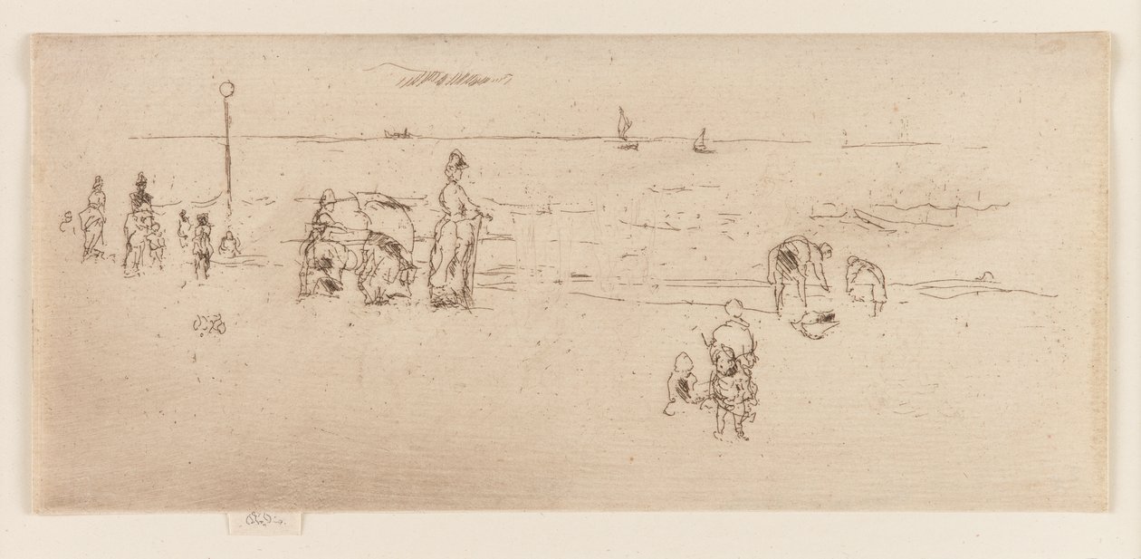 A tengerpart, Ostend alkotó: James Abbott McNeill Whistler