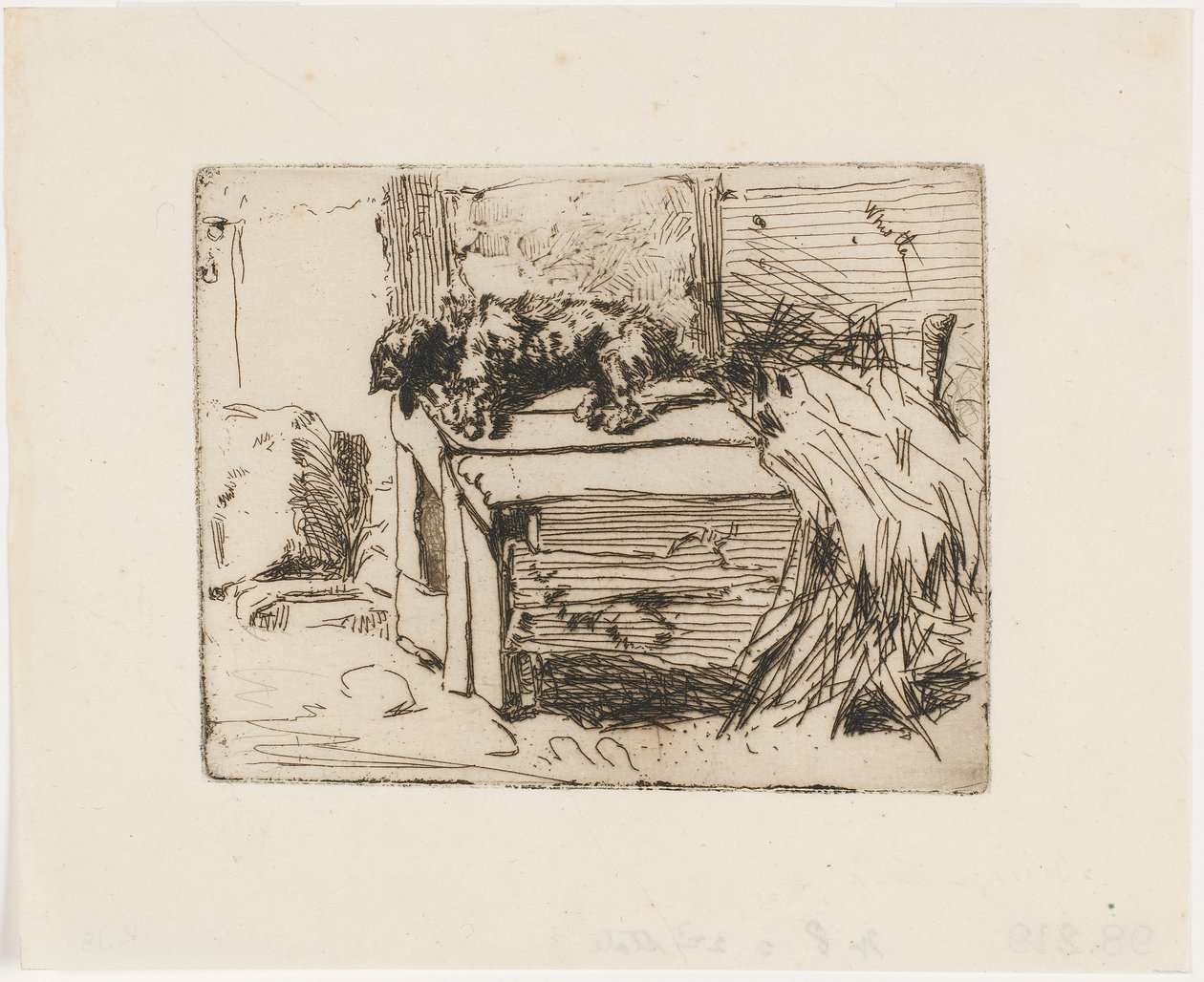 A kutya a kennelben alkotó: James Abbott McNeill Whistler