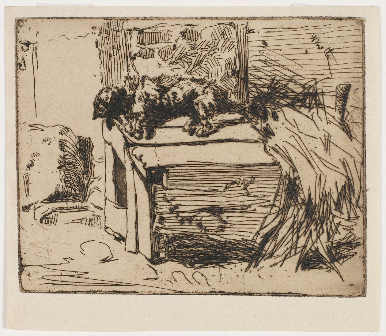 A kutya a kennelben alkotó: James Abbott McNeill Whistler