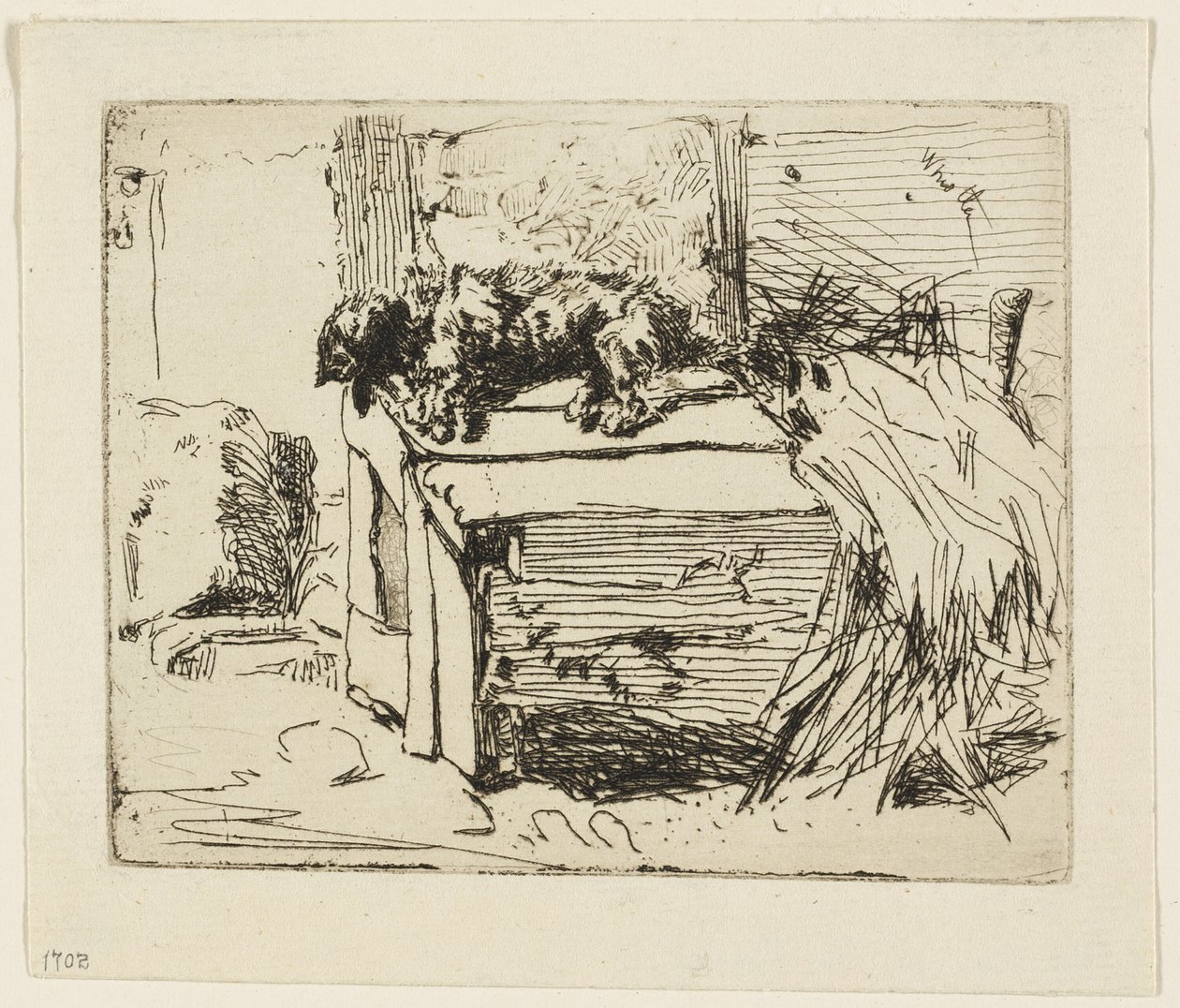 A kutya a kennelben alkotó: James Abbott McNeill Whistler