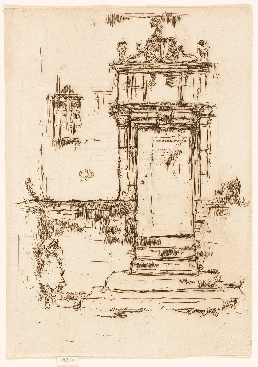 A kápolna ajtaja, Montrésor alkotó: James McNeill Whistler