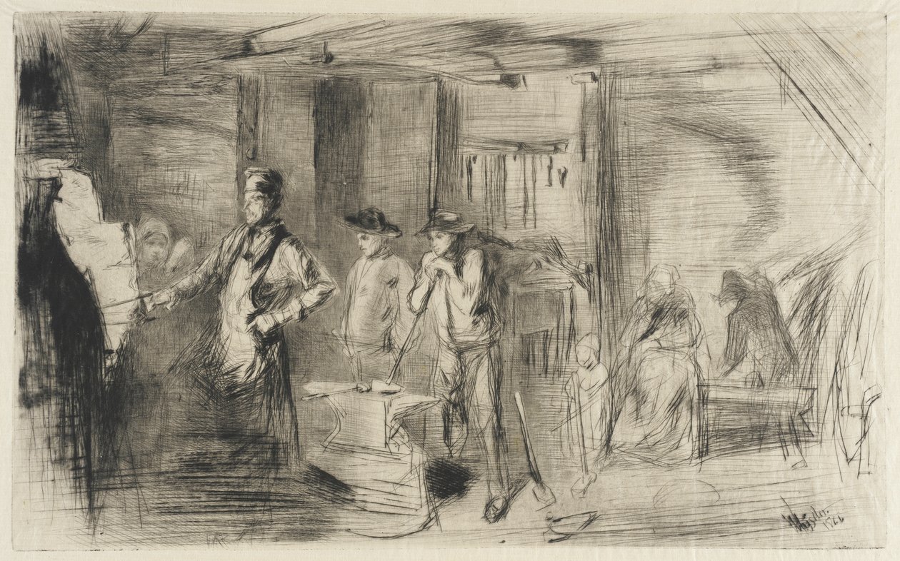 A kovácsműhely alkotó: James McNeill Whistler