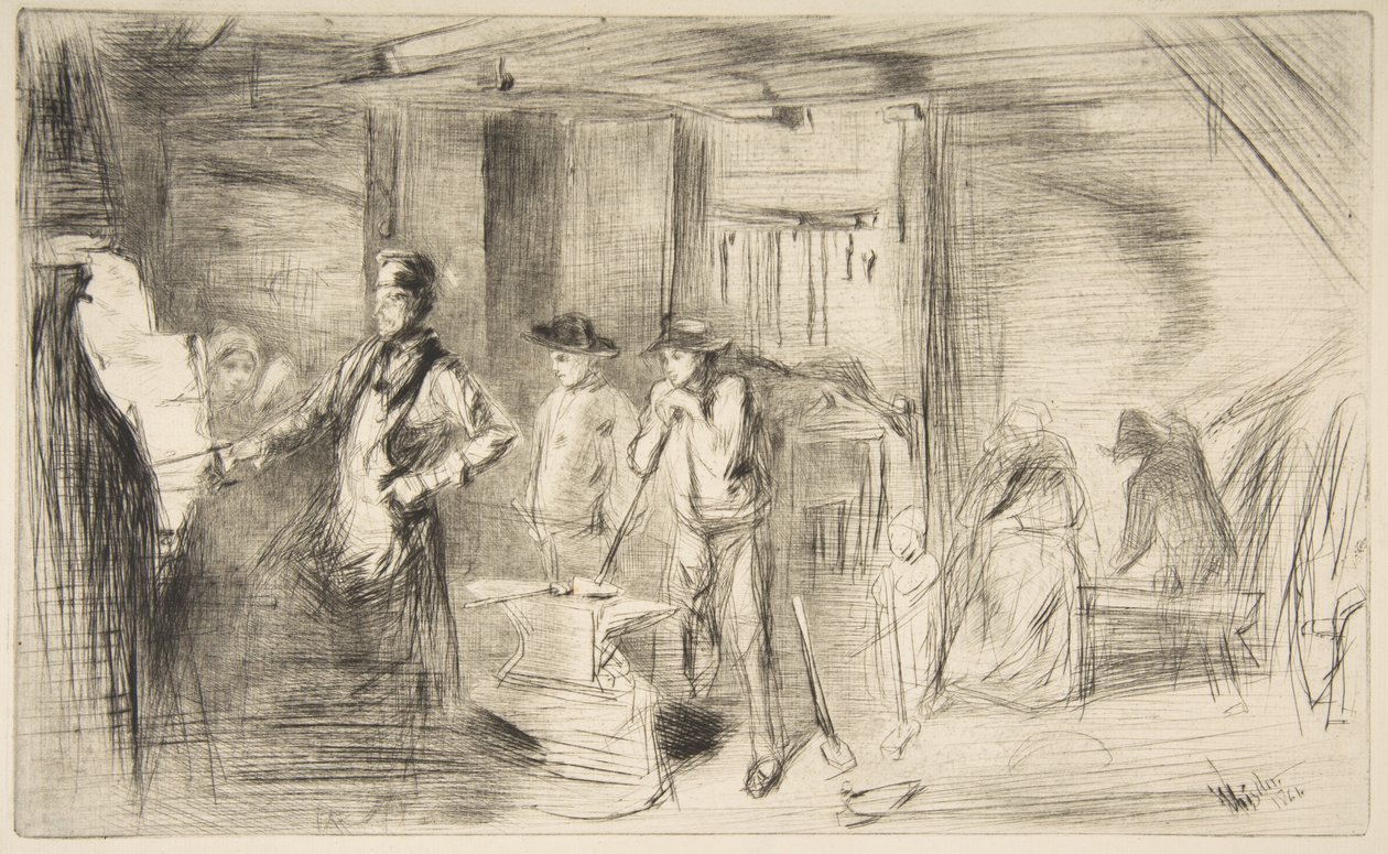 A kovácsműhely alkotó: James McNeill Whistler