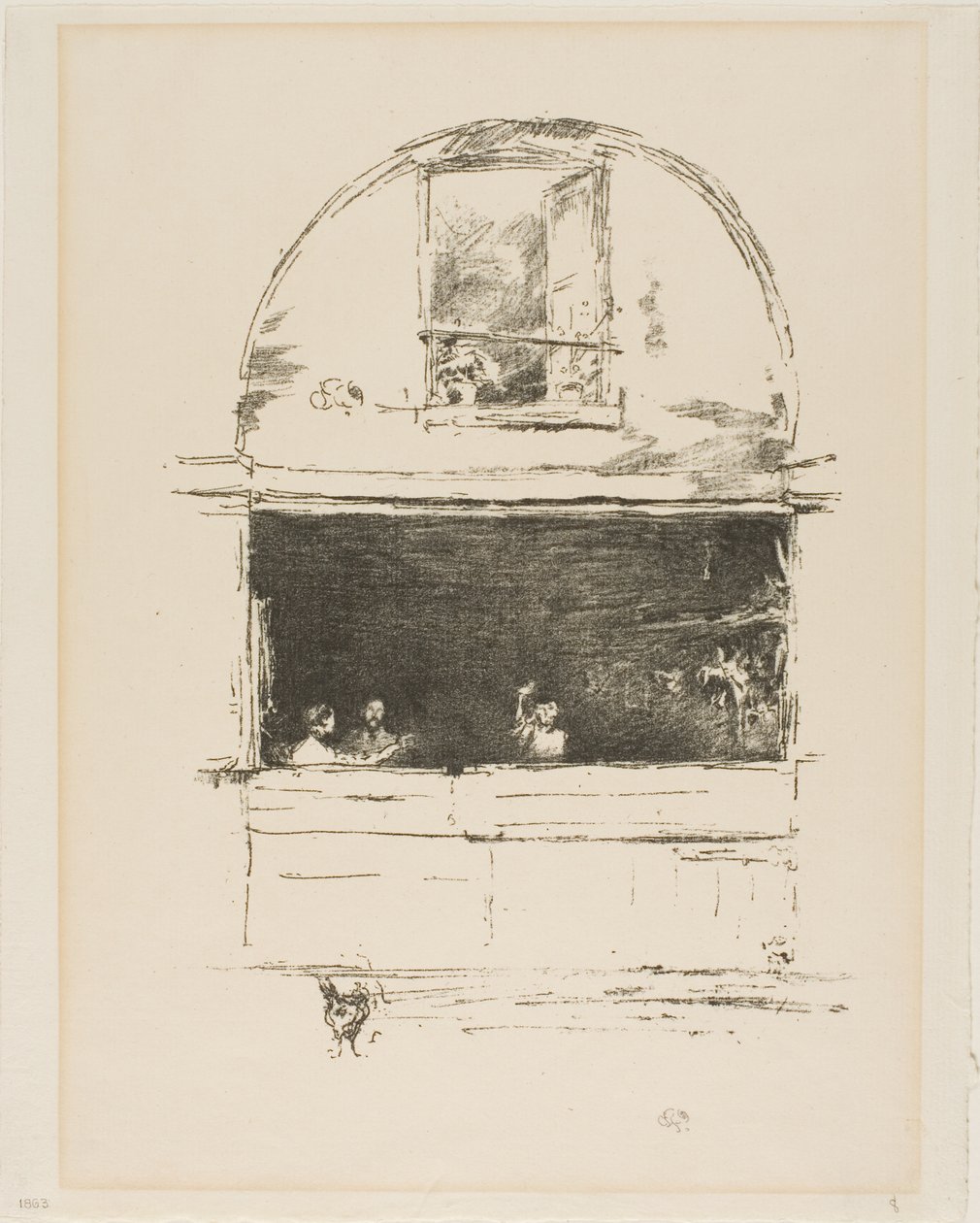 A kovácsműhely, a Passage du Dragon alkotó: James Abbott McNeill Whistler