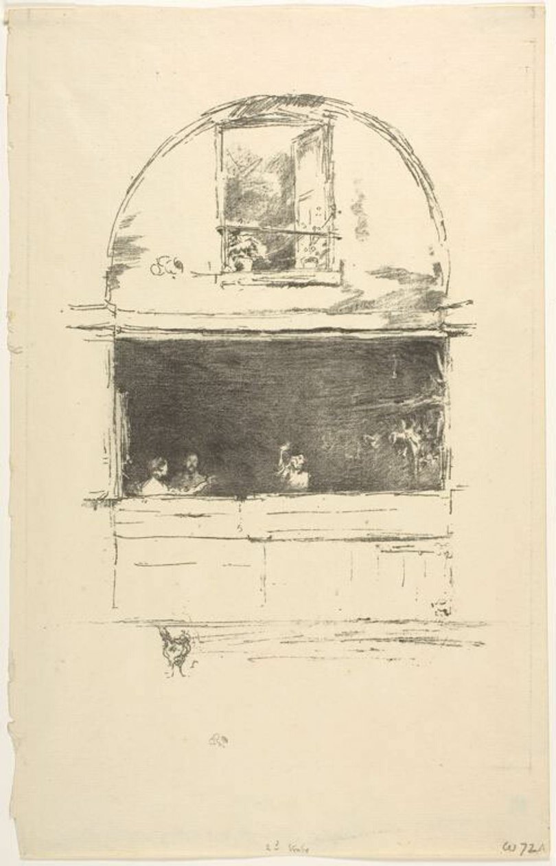 A kovácsműhely, Passage du Dragon alkotó: James McNeill Whistler