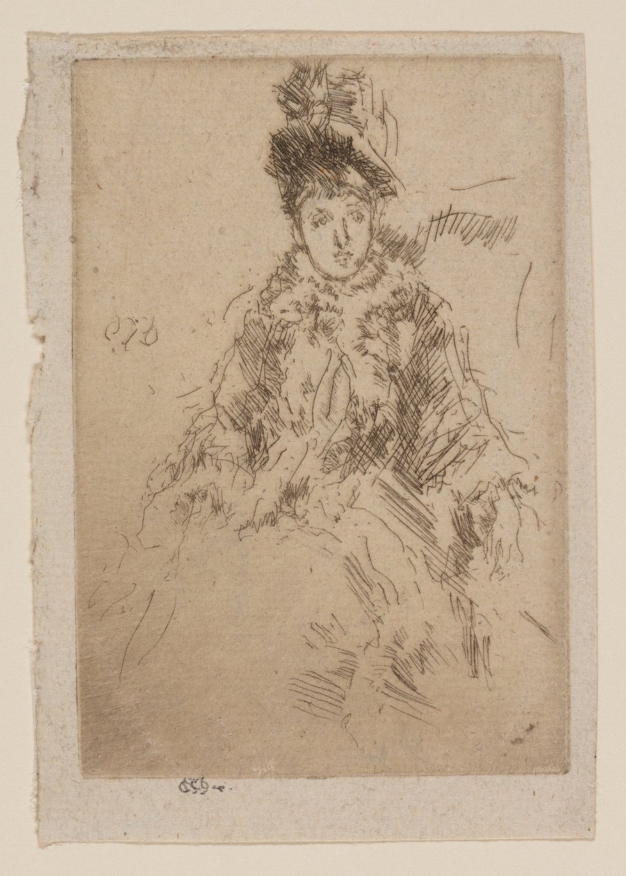 A bundahegy: Miss Lenoir alkotó: James Abbott McNeill Whistler