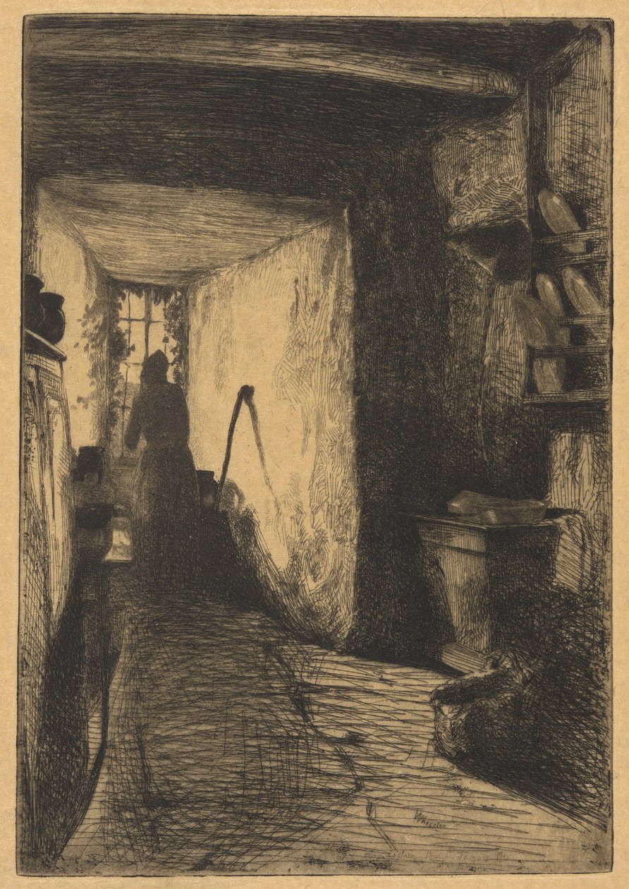 A konyha a francia díszletből (Douze Eaux-Fortes d alkotó: James Abbott McNeill Whistler
