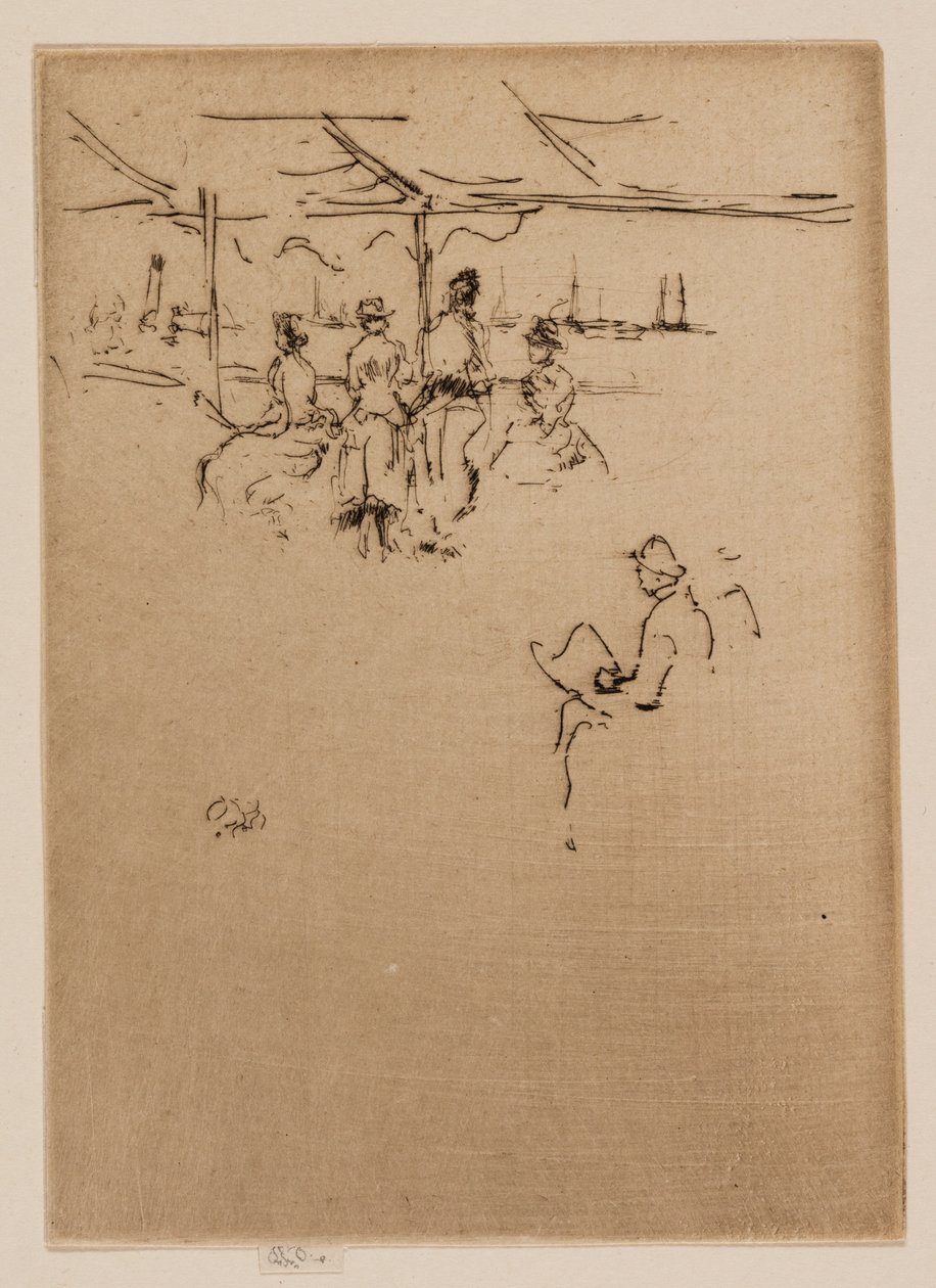 A leszállóhely, Cowes alkotó: James Abbott McNeill Whistler