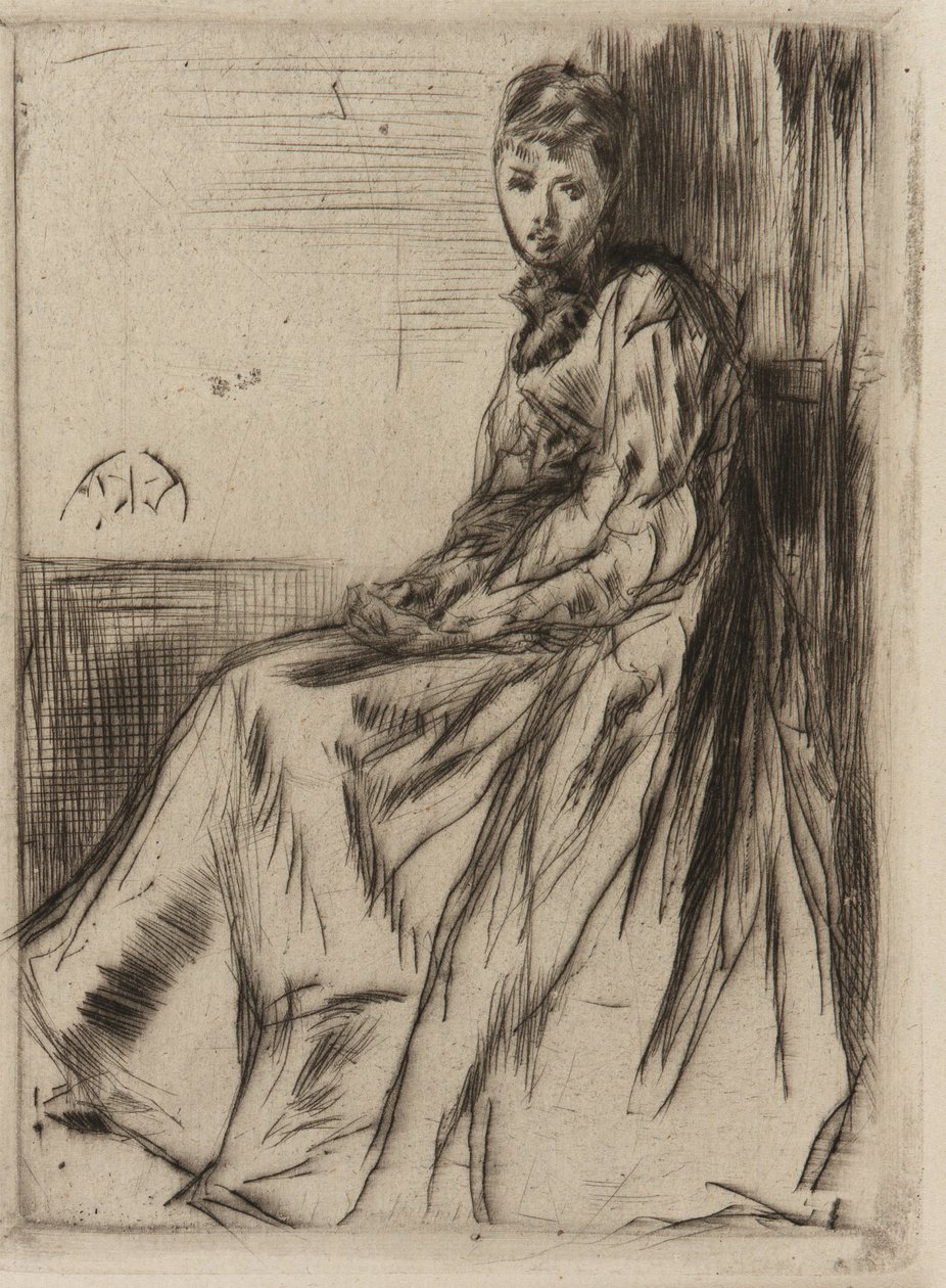 A levél (Maud, ül) alkotó: James Abbott McNeill Whistler