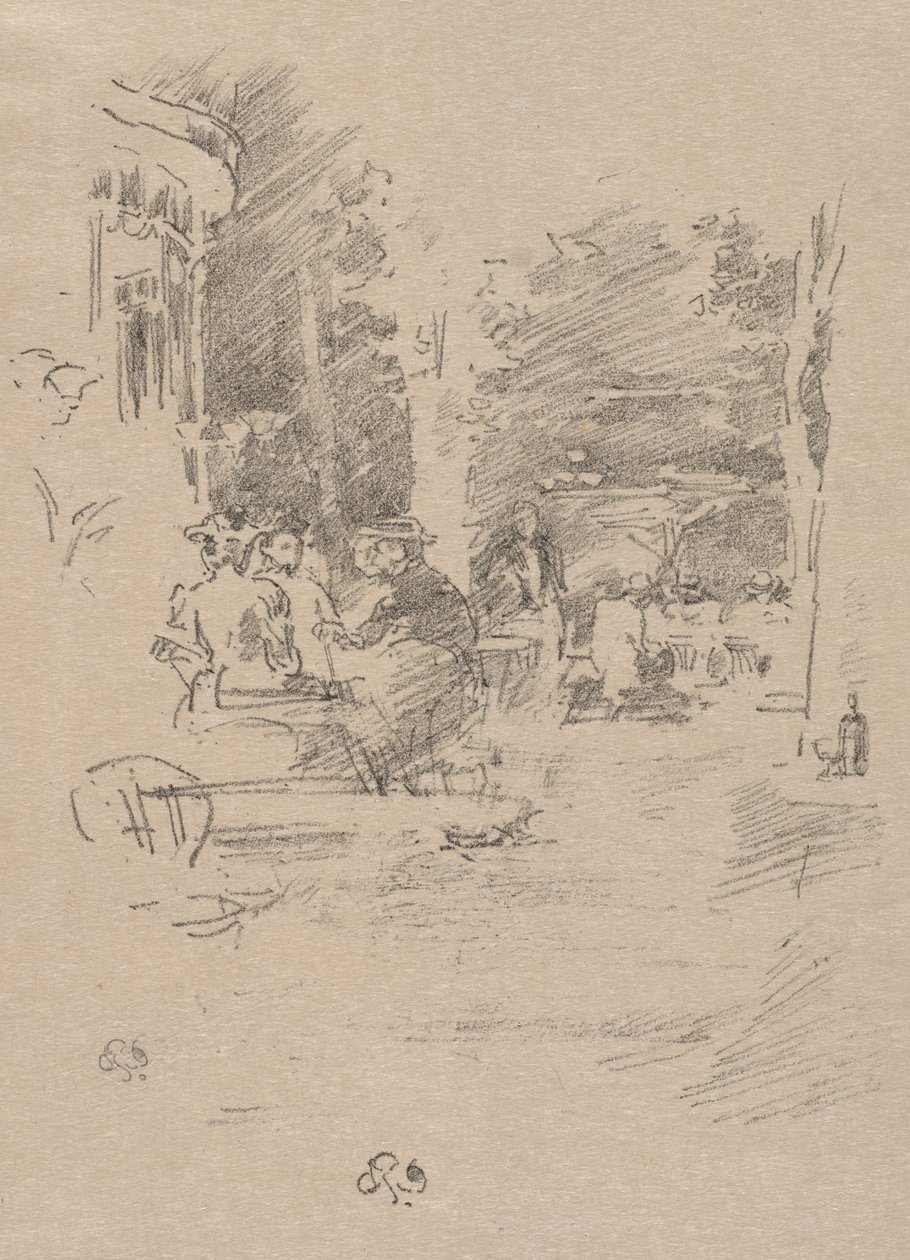 The Little Café au Bois alkotó: James McNeill Whistler