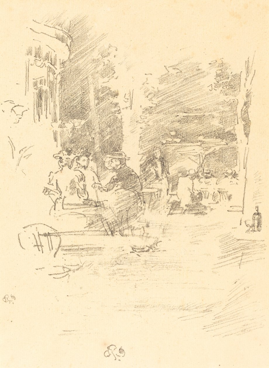 A Little Café au Bois alkotó: James Abbott McNeill Whistler