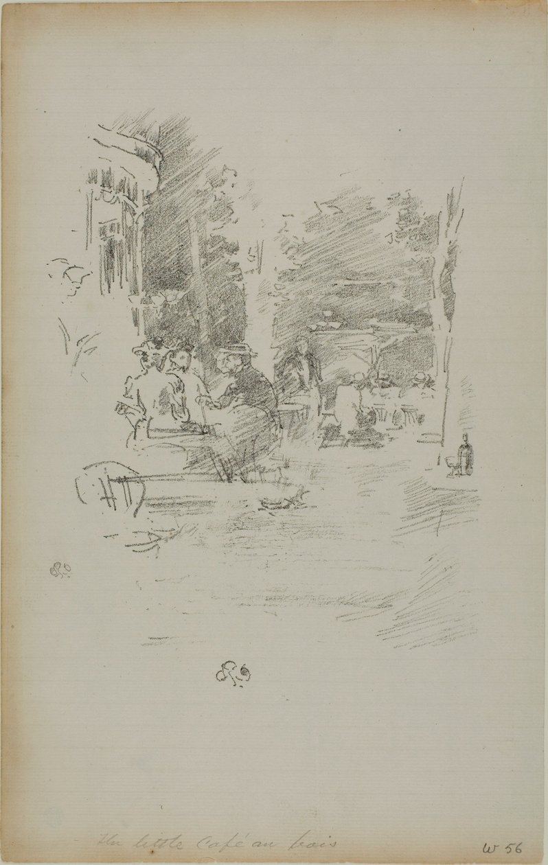 A Little Café au Bois alkotó: James Abbott McNeill Whistler