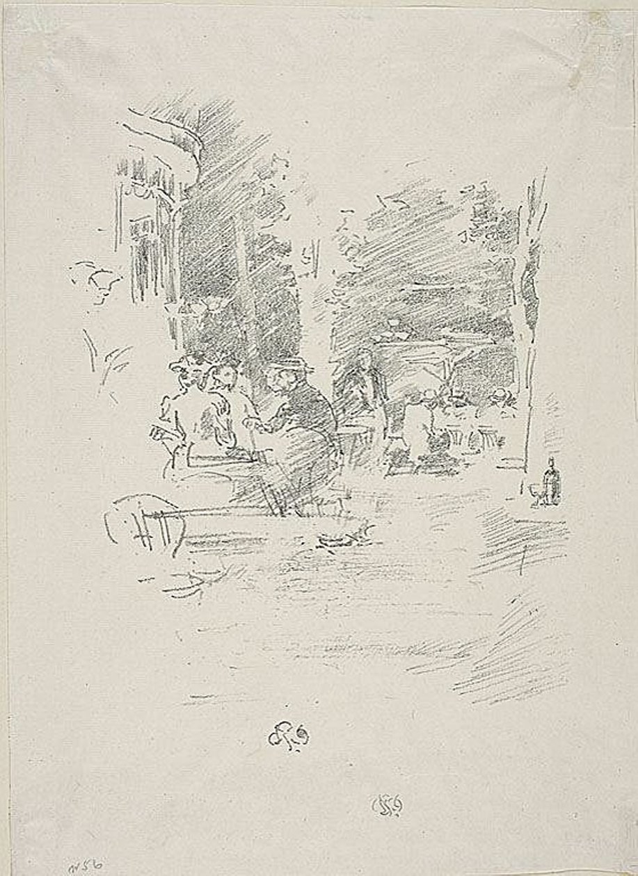 A Little Café au Bois alkotó: James Abbott McNeill Whistler