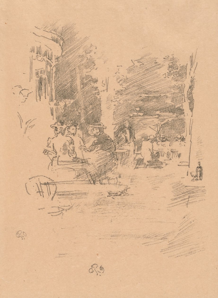 A Little Café au Bois alkotó: James Abbott McNeill Whistler