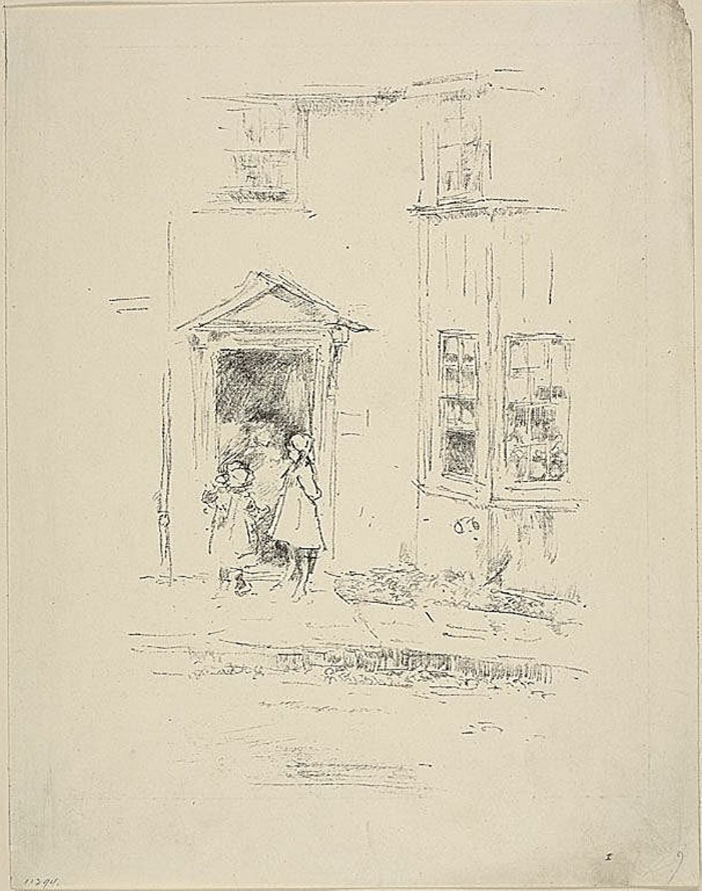A kis ajtó, Lyme Regis alkotó: James Abbott McNeill Whistler