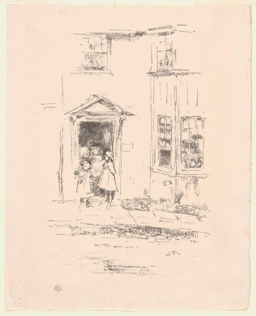 A kis ajtó, Lyme Regis alkotó: James Abbott McNeill Whistler